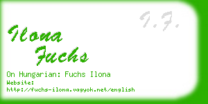 ilona fuchs business card